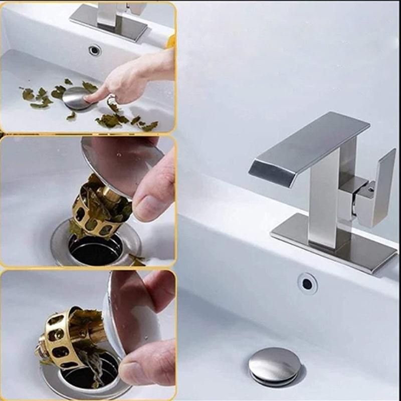 Easy Clean Bathroom Sink Drain Filter