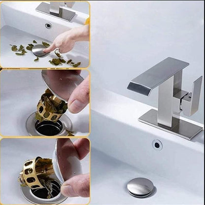 Easy Clean Bathroom Sink Drain Filter