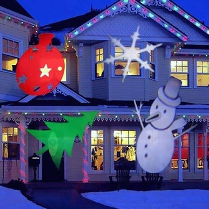 Colorful Outdoor Halloween Projector Light Show