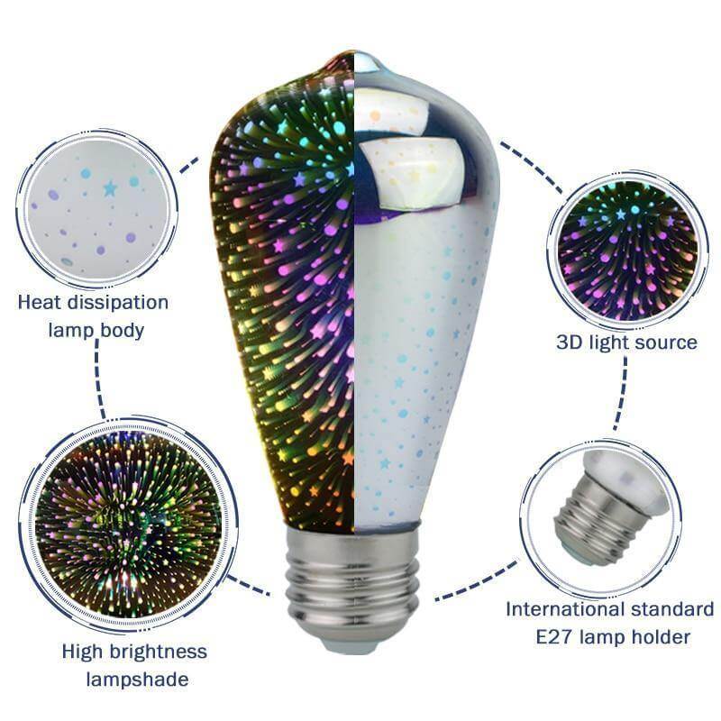 Vibrant 3D LED Table Lamp