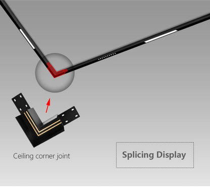 Slim Black LED Magnetic Strip Lighting System