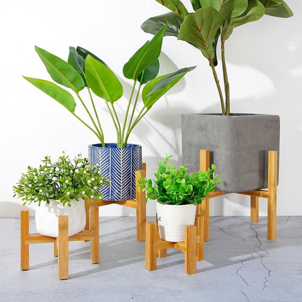 Natural Bamboo Indoor Plant Holder - Cofik