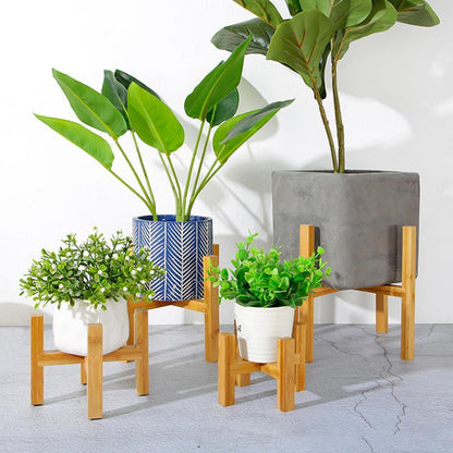 Natural Bamboo Indoor Plant Holder - Cofik