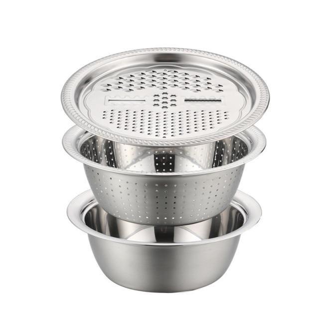 Premium 3-in-1 Stainless Steel Food Slicer Set