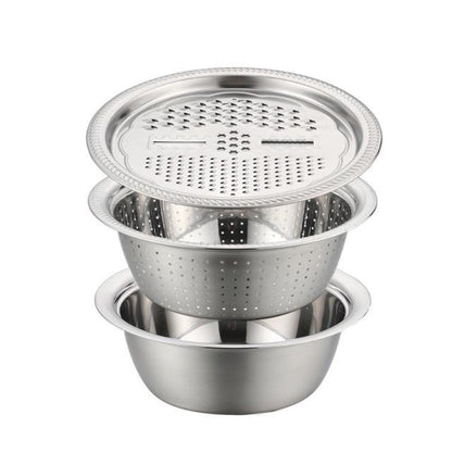 Premium 3-in-1 Stainless Steel Food Slicer Set