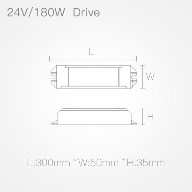 Slim Black LED Magnetic Strip Lighting System