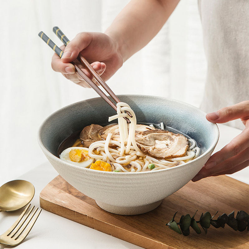 Colorful Japanese Noodle Soup Bowl Set