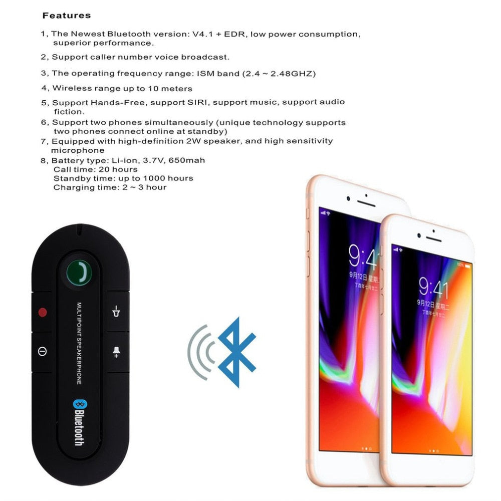 Wireless Bluetooth Car Kit Speaker