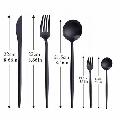 Simple Elegant Stainless Steel Cutlery Set