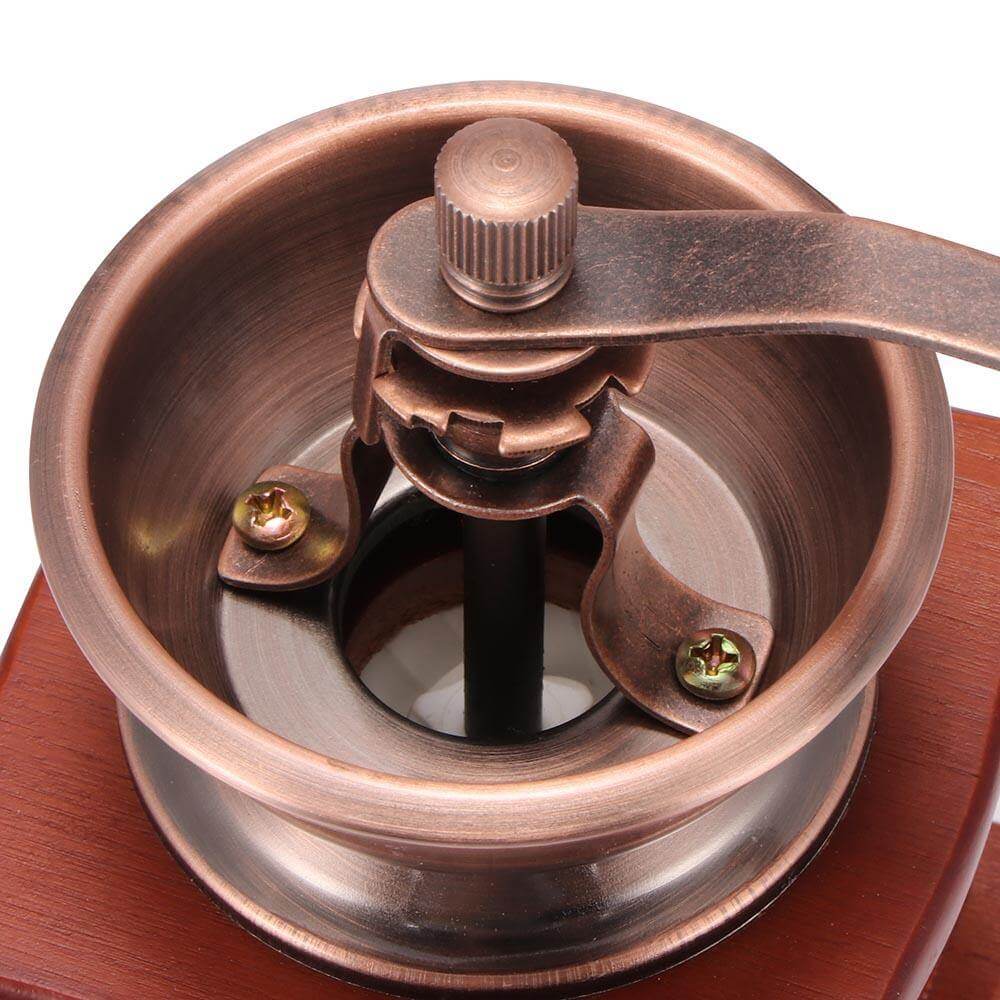Traditional Handheld Wood Coffee Mill Grinder