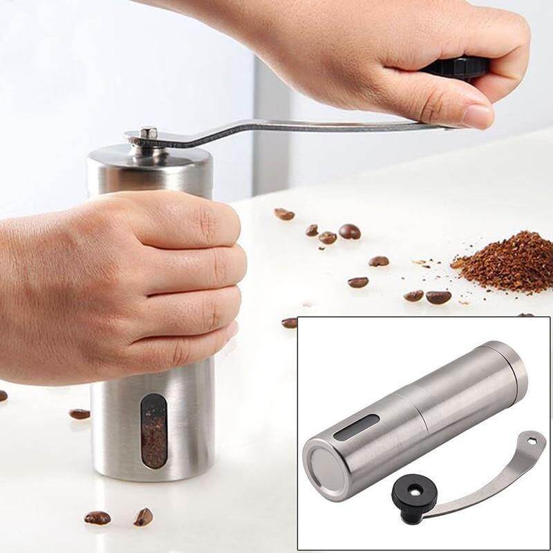 Traditional Handheld Wood Coffee Mill Grinder