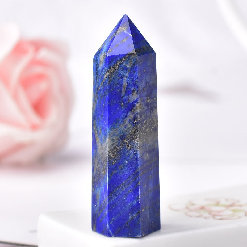 Blue Crystal Healing Walking Staff