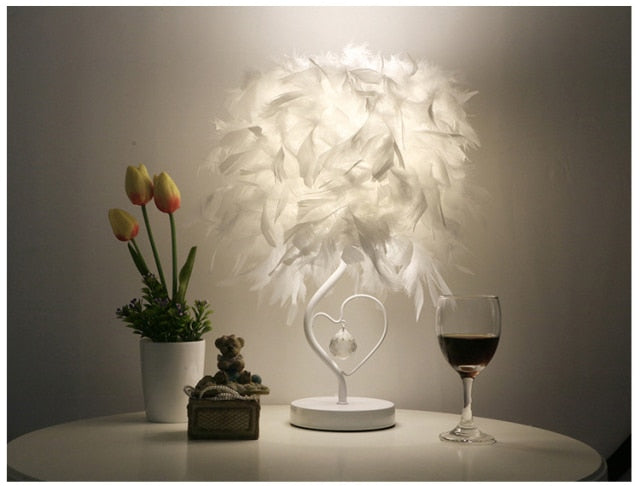 Elegant Glass Decorative Table Lamp