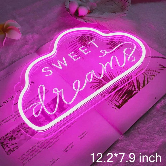 Colorful Bedroom LED Neon Light Sign - Cofik
