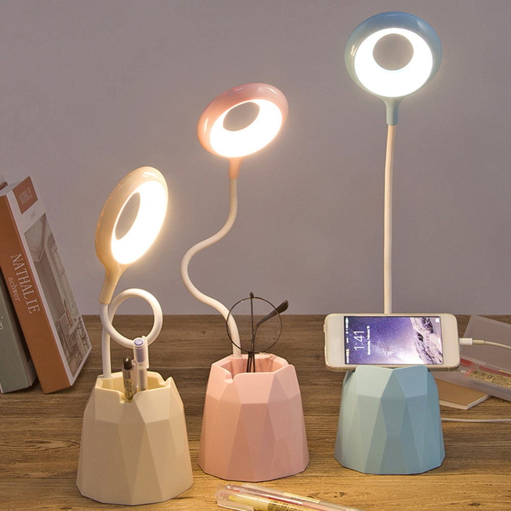 Adjustable USB Phone Stand Lamp
