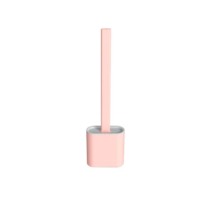 Heavy Duty Toilet Brush Set with Silicone Bristles