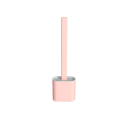 Heavy Duty Toilet Brush Set with Silicone Bristles