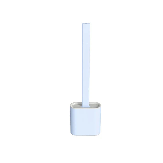 Heavy Duty Toilet Brush Set with Silicone Bristles