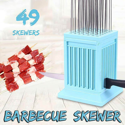 Outdoor BBQ Skewer Maker Box Grill Set