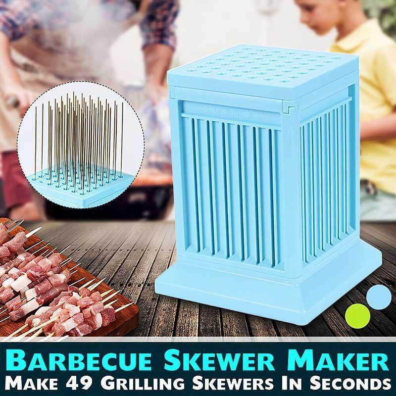 Outdoor BBQ Skewer Maker Box Grill Set