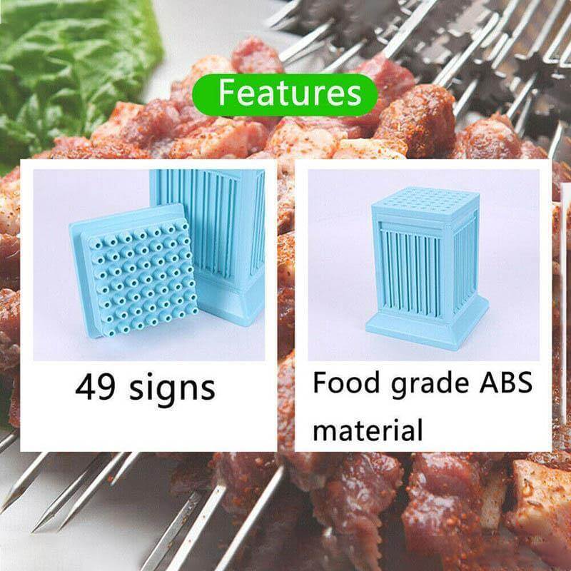 Outdoor BBQ Skewer Maker Box Grill Set