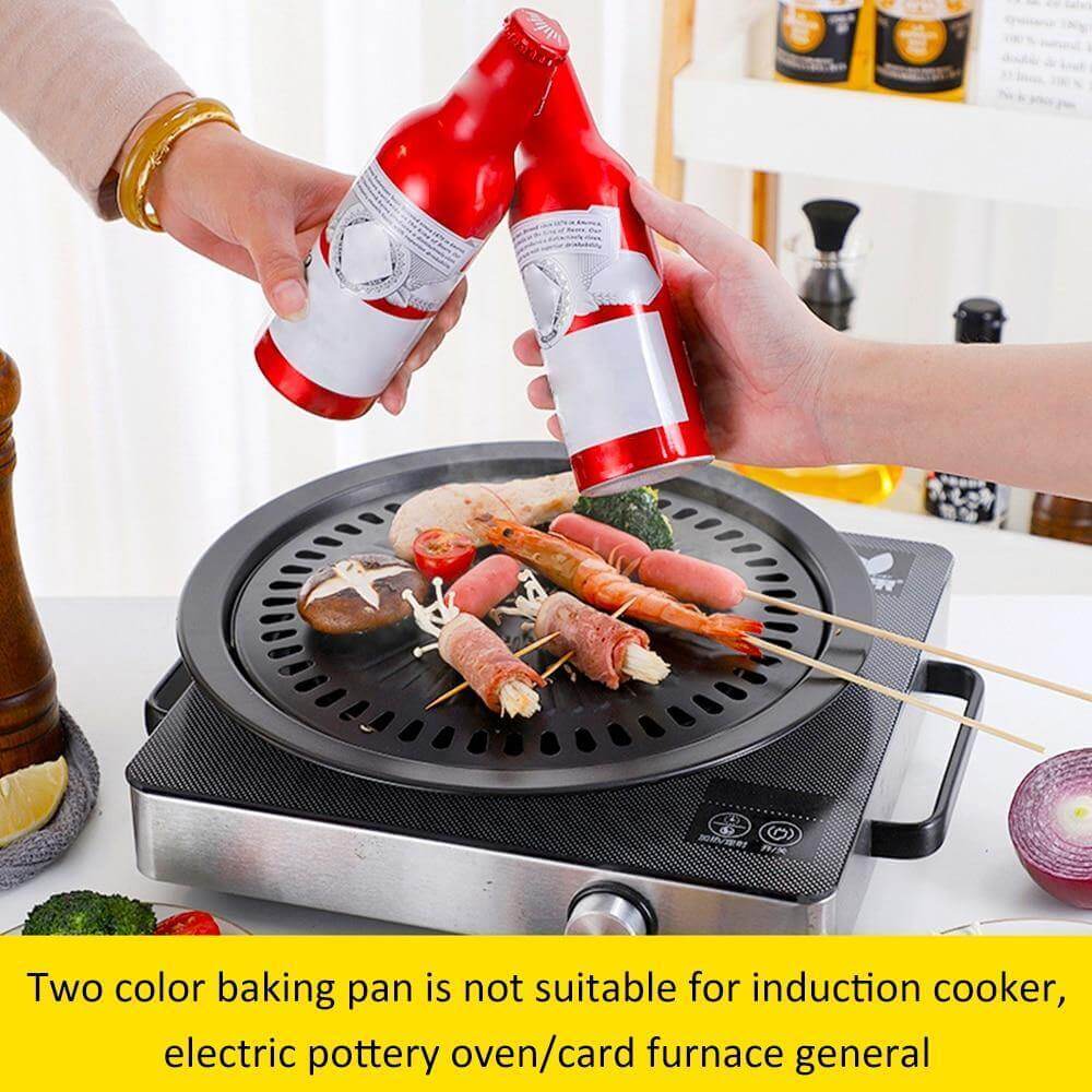 Compact Korean Mobile Non Stick Barbecue Grill