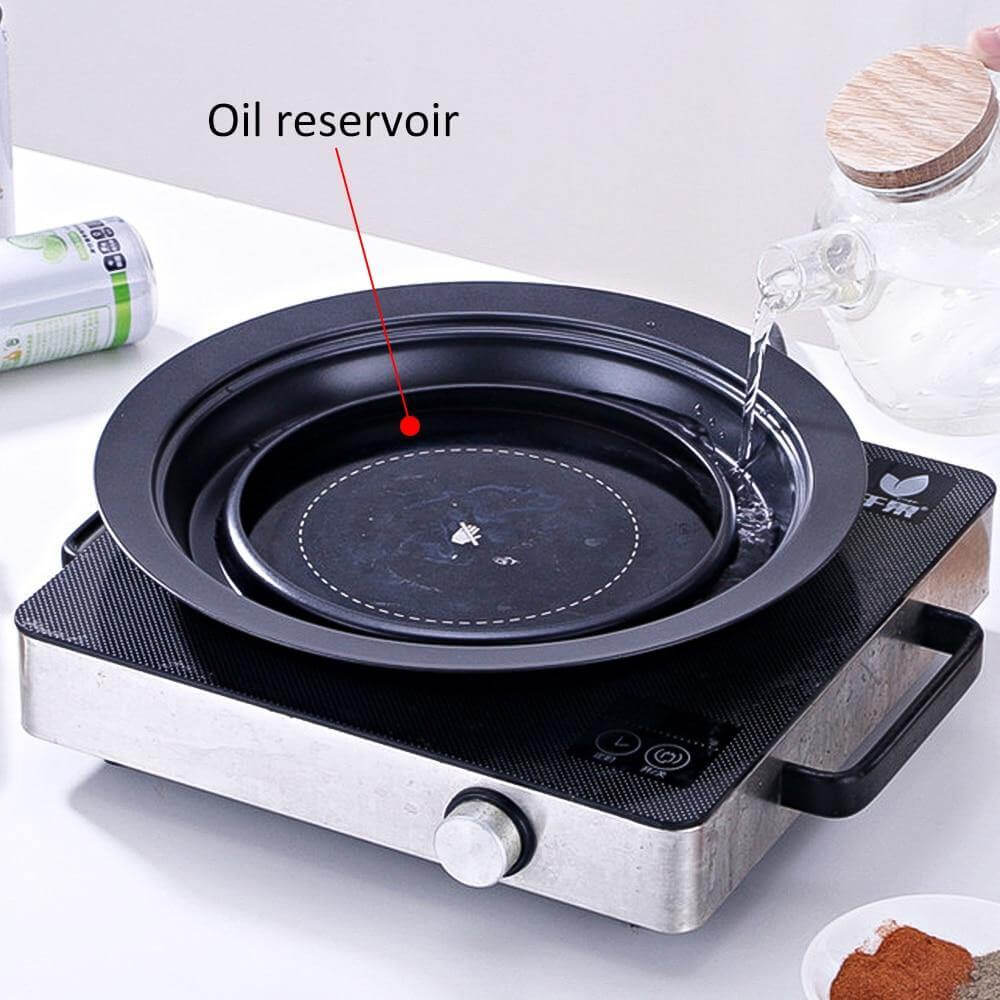 Compact Korean Mobile Non Stick Barbecue Grill