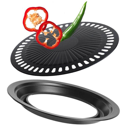 Compact Korean Mobile Non Stick Barbecue Grill