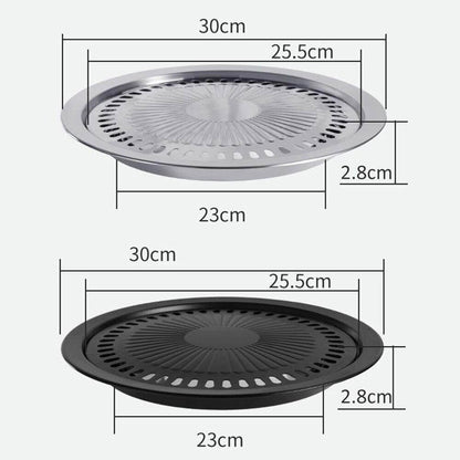 Compact Korean Mobile Non Stick Barbecue Grill