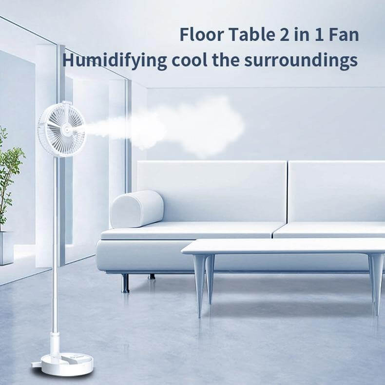 Compact Wireless AC Unit with Humidifier and LED Light