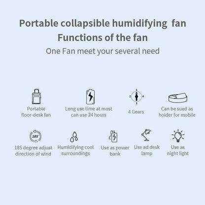 Compact Wireless AC Unit with Humidifier and LED Light