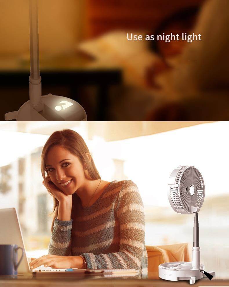 Compact Wireless AC Unit with Humidifier and LED Light