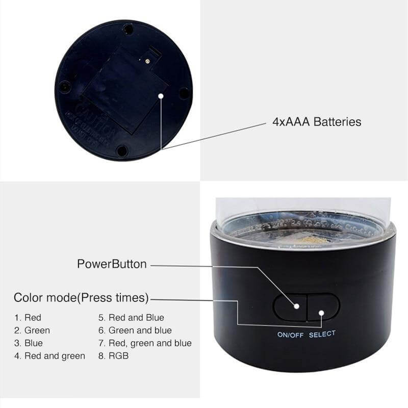 Colorful LED Jellyfish Aquarium Mood Light