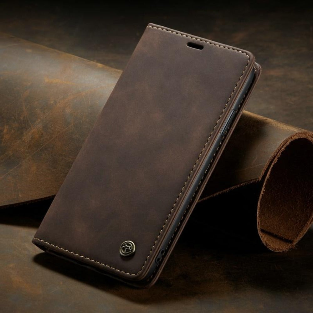Secure Magnetic Flip Phone Case for iPhone