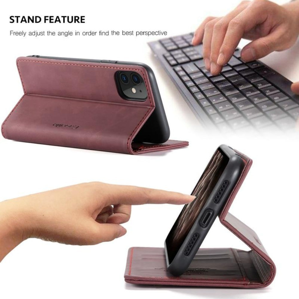 Secure Magnetic Flip Phone Case for iPhone