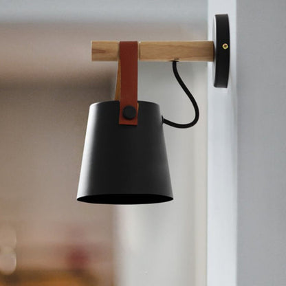 Rustic Wooden Modern Wall Light
