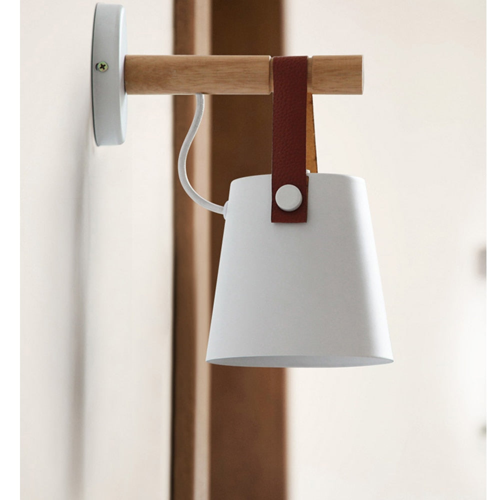 Rustic Wooden Modern Wall Light