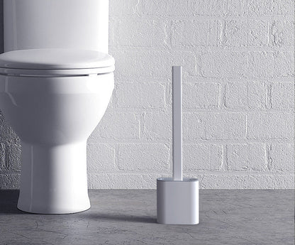 Heavy Duty Toilet Brush Set with Silicone Bristles