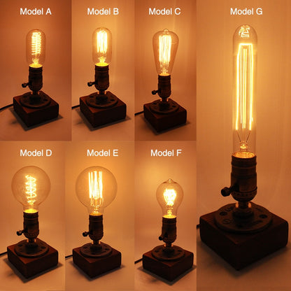 Rustic Metal Adjustable Desk Lamp