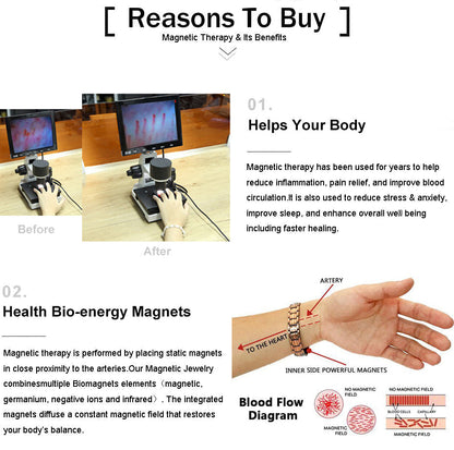 Strong Healing Magnetic Titanium Bracelet