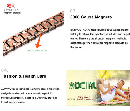 Strong Healing Magnetic Titanium Bracelet