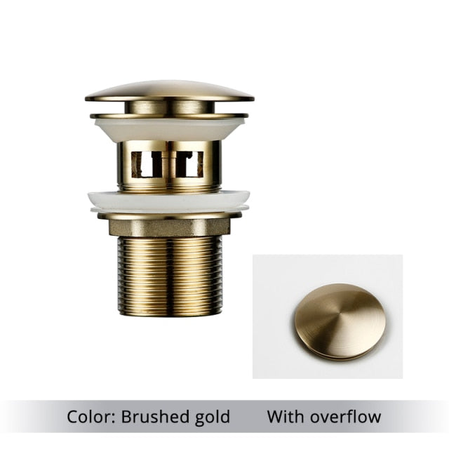 Cofik | Luxury Gold Bathroom Sink Drainer