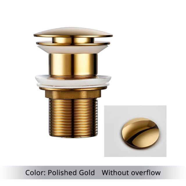 Cofik | Luxury Gold Bathroom Sink Drainer