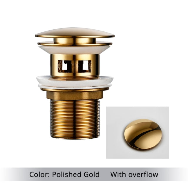 Cofik | Luxury Gold Bathroom Sink Drainer
