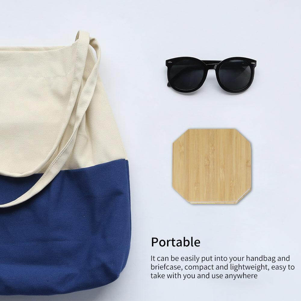 Vintage Style Foldable Wooden USB Table Lamp