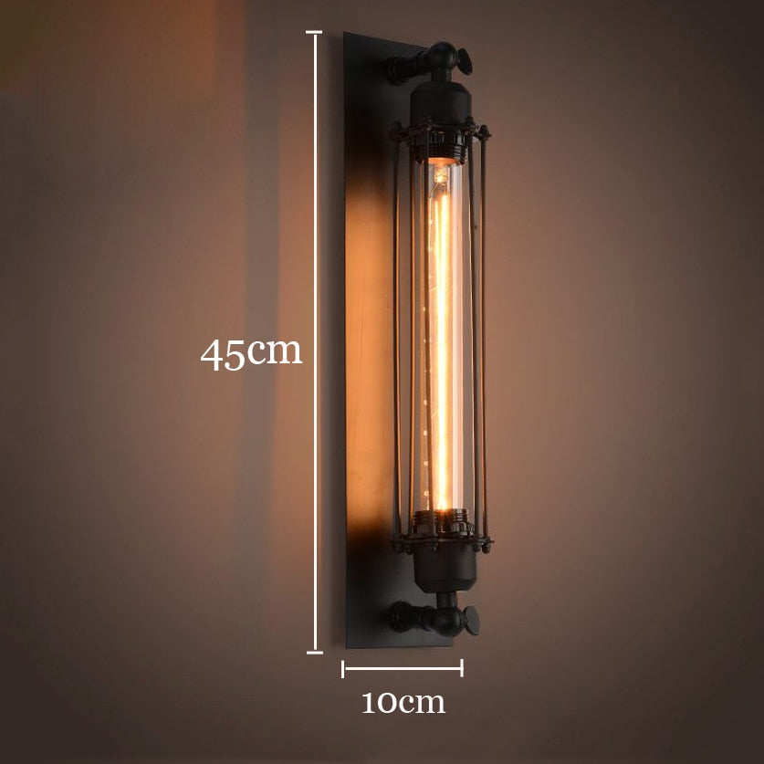 Rustic Metal LED Sconce Light Fixture