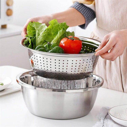 Premium 3-in-1 Stainless Steel Food Slicer Set