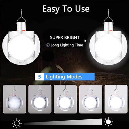 Outdoor Rechargeable Solar Powered Camp Light