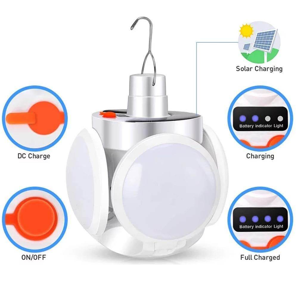 Outdoor Rechargeable Solar Powered Camp Light - Cofik