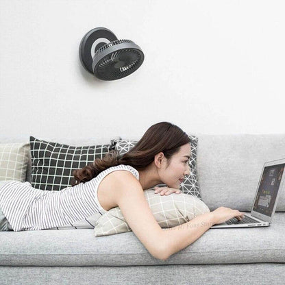Portable LED Night Light Fan